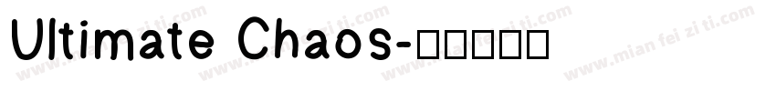 Ultimate Chaos字体转换
